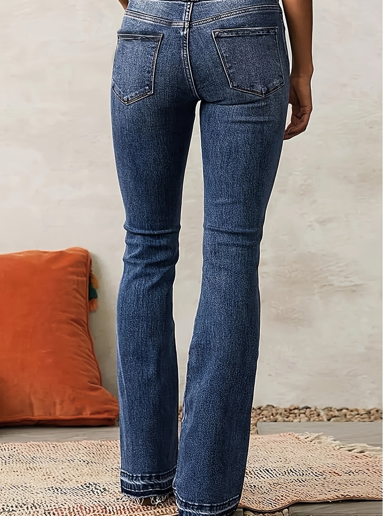 Women's High Stretch Slim Fit Flare Leg Jeans