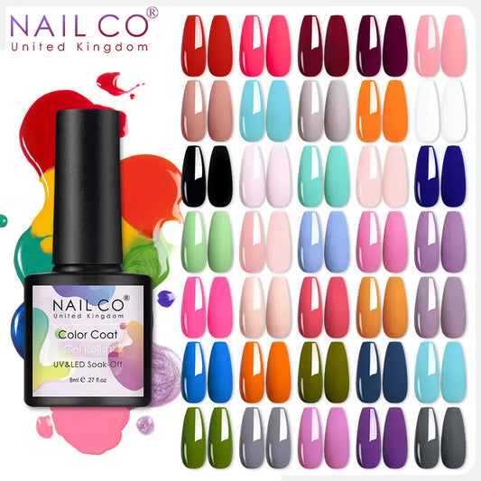 NAILCO 130 Colors Nail Gel UV LED Semi Permanent Nail Polish