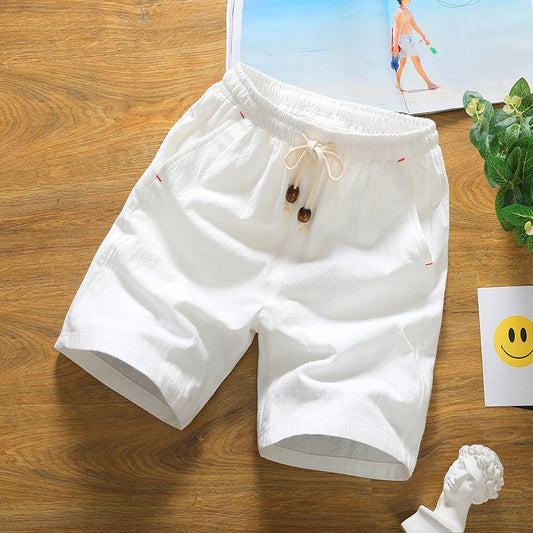 Mens Casual Cotton Blend Breathable Bermuda Leisure Shorts