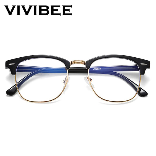 VIVIBEE Vintage Anti Blue Light Blocking Glasses Unisex