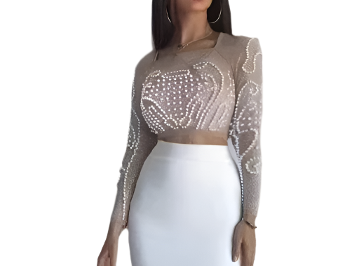 Bladaphy Top & Bandage Skirt 2 Piece Set