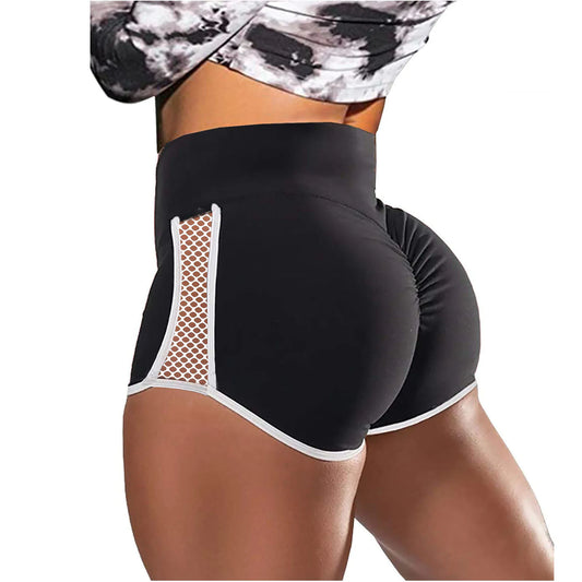 High Waist Side Hollow Out Sporty Booty Lift Shorts