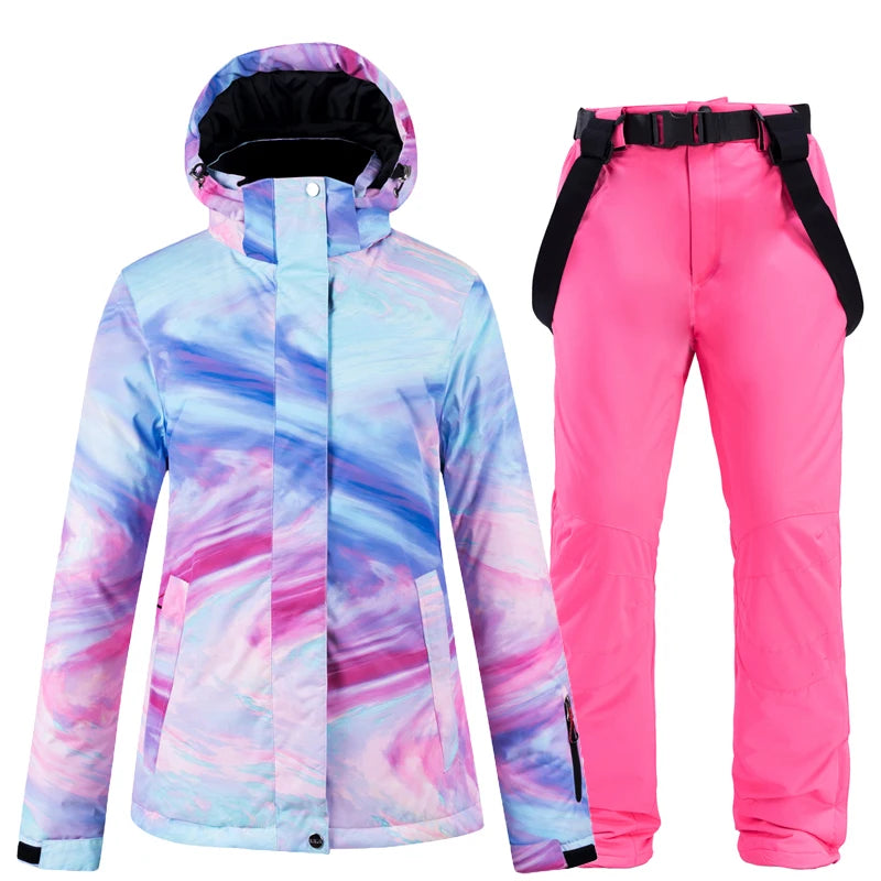 Artic Queen -30, Women Snow Wear Suit Sets, Snowboard Clothing