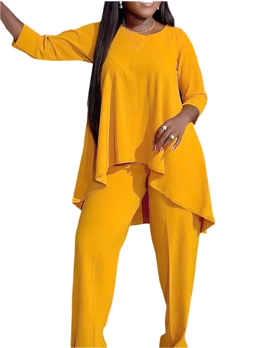 Wmstar Plus Size Loose Top & Pants Sets