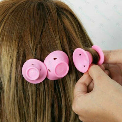 20/set Soft Rubber Hair Care Rollers Silicone Hair Curler No Heat No Clip Hair Curling Styling DIY Tool for Curler