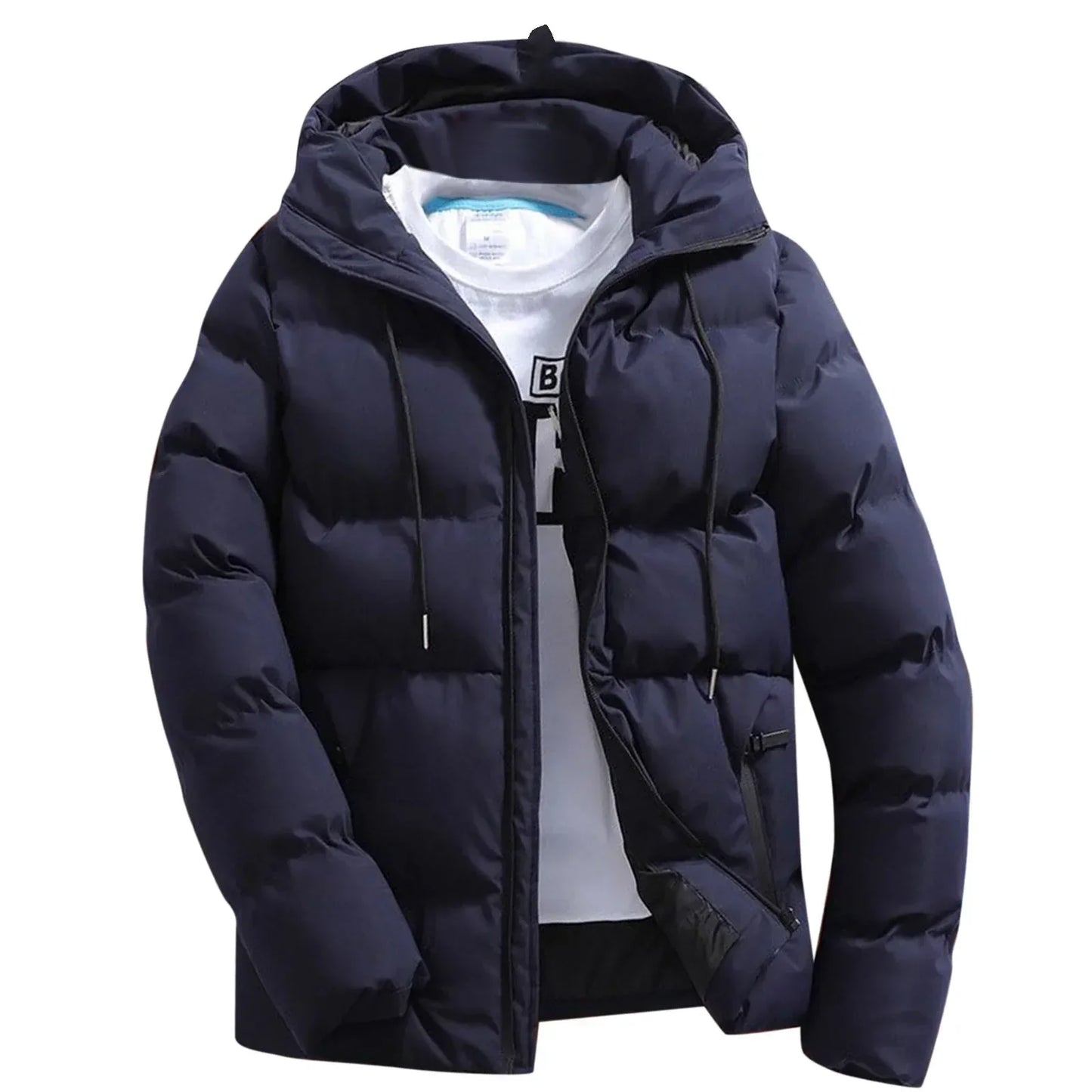 Men's Casual Puffer Jacket Warm Hooded Thick