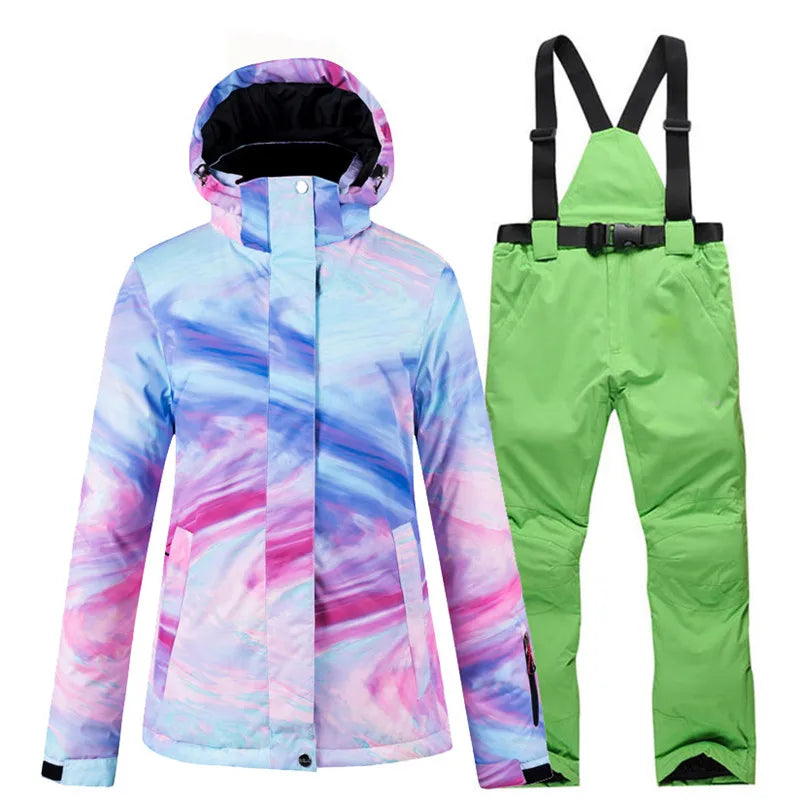 Artic Queen -30, Women Snow Wear Suit Sets, Snowboard Clothing