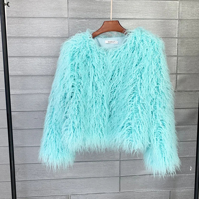 18 Colors Fun Flirty High Fashion Faux Fur Coat and Jackets