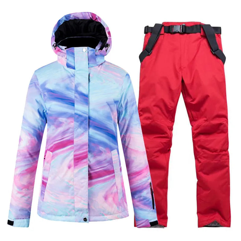 Artic Queen -30, Women Snow Wear Suit Sets, Snowboard Clothing