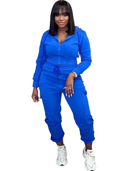 Wmstar Two Piece Outfits for Women Sport Suit Matching Tracksuit Casual Top and Pants Sets