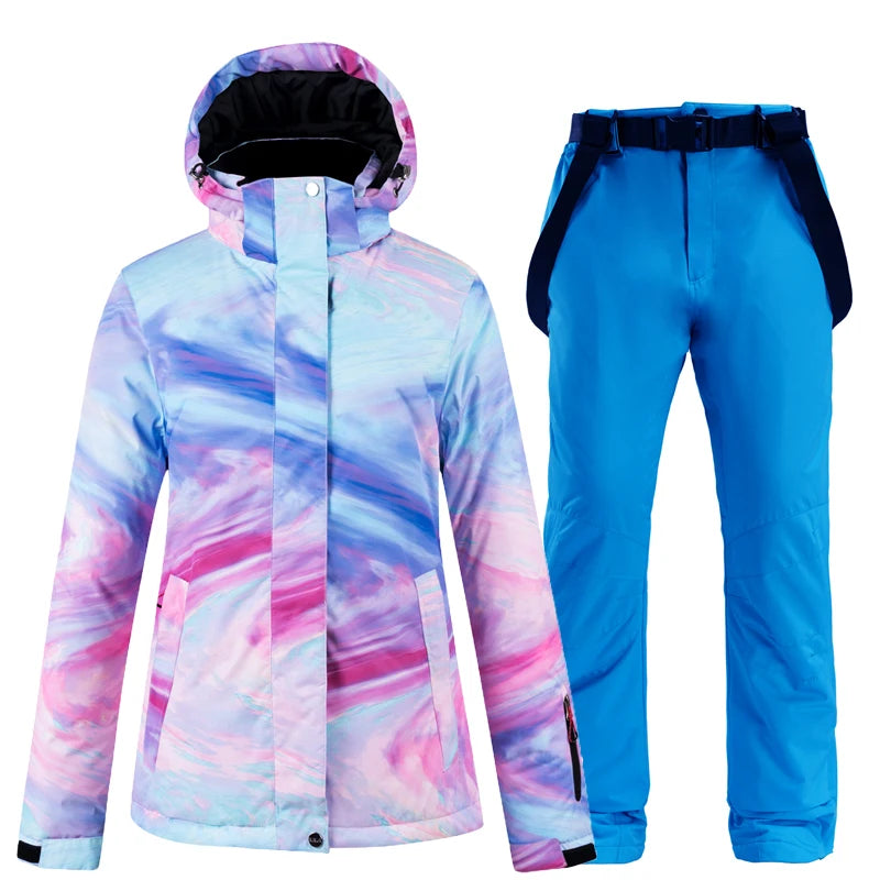 Artic Queen -30, Women Snow Wear Suit Sets, Snowboard Clothing