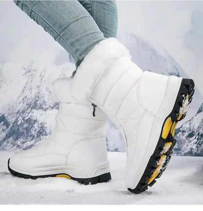 Thick Soled Waterproof Warm High Cut Snow Boots for Women