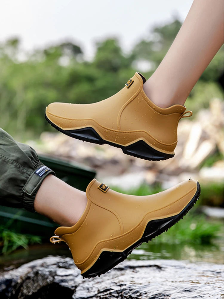 Waterproof Shoes Rain Boots Men Anti-slip Wear-resistant