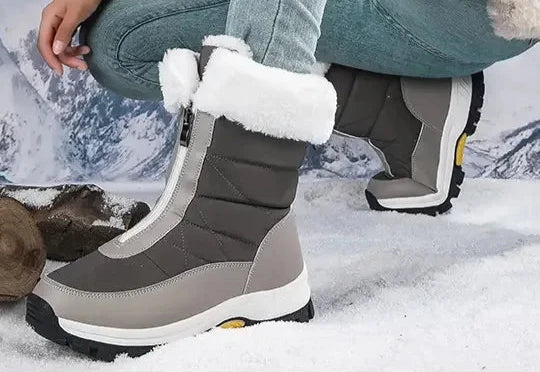 Thick Soled Waterproof Warm High Cut Snow Boots for Women