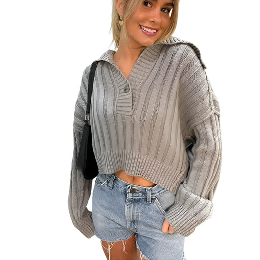 Pullover Striped Loose Sweater