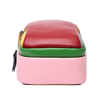 100% Genuine Leather Women Handbag Designer Mini Mobile phone bags and wallets Fashion Shoulder Bag Fashion Female Messenger Sac