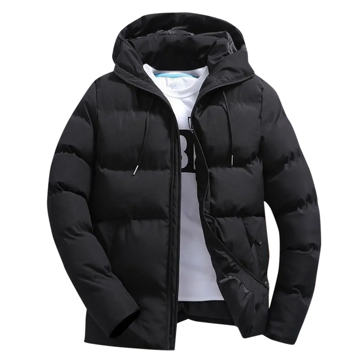 Men's Casual Puffer Jacket Warm Hooded Thick