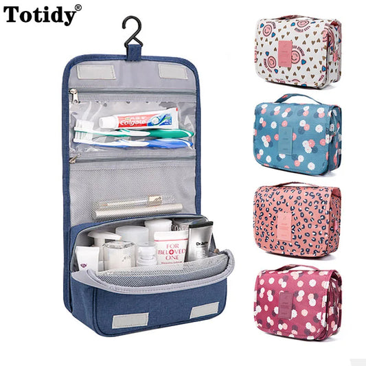 Totidy Hanging Travel Storage Bags Waterproof Beauty Cosmetic Bag Personal Makeup Bags Wash Organizer