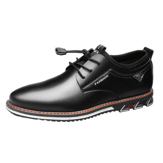 COZOK British Style Casual Leather Shoes Formal Shoes New Men Shoes Leather Cowhide Leather Shoes Men Comfortable Low-top