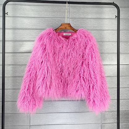 18 Colors Fun Flirty High Fashion Faux Fur Coat and Jackets