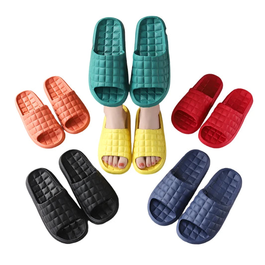 HKAZ Trendy Fun Colors Non-Slip Flip Flops Sandals Slides