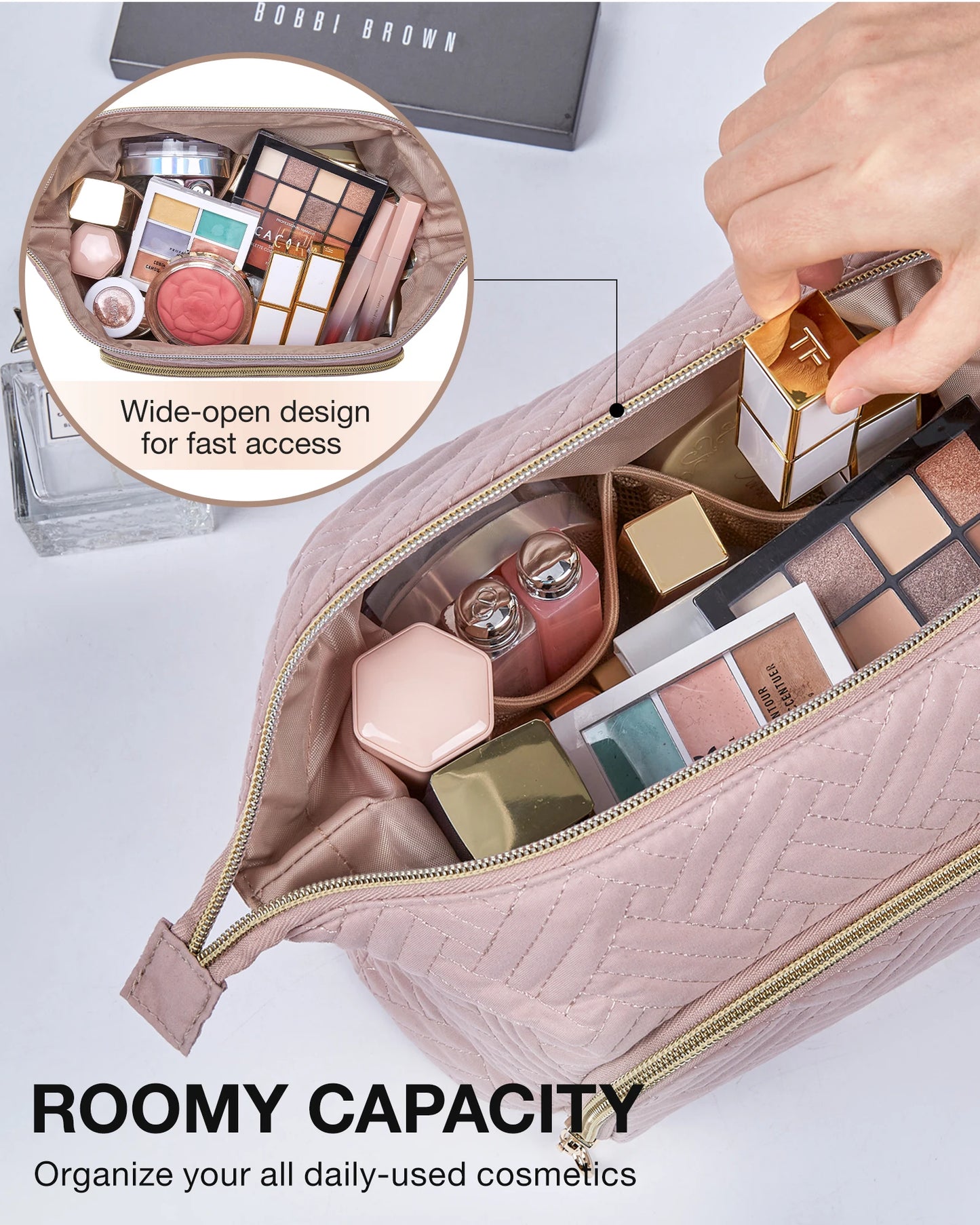 BAGSMART Cosmetic Bag