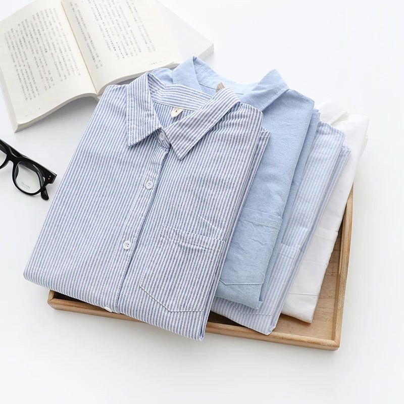 Alifestyle Casual Cotton Women's Oxford Shirt