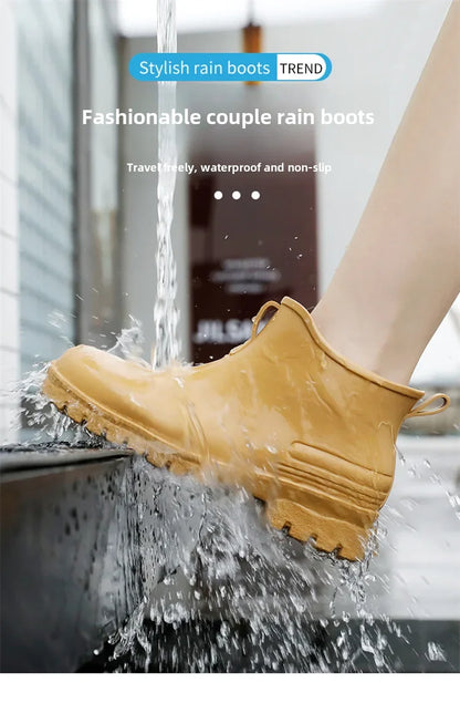 Versatile Waterproof Non-slip Unisex Rain Boots