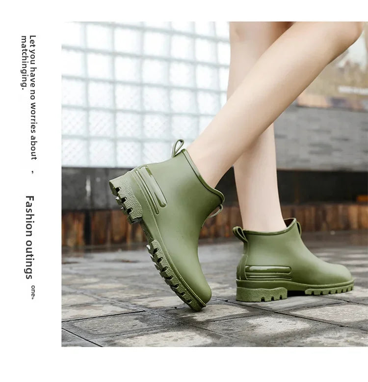 Versatile Waterproof Non-slip Unisex Rain Boots