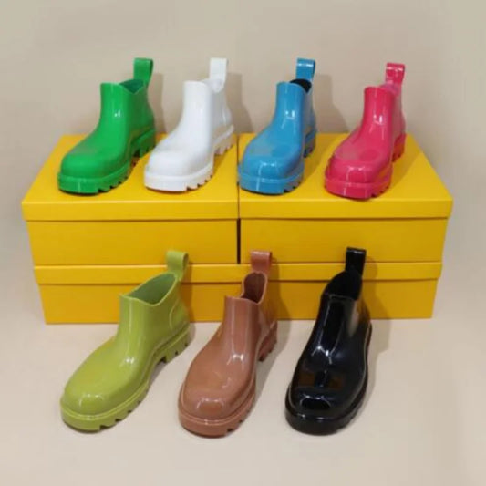 Candy Colors Jelly Waterproof Fashion Rainboots for Women