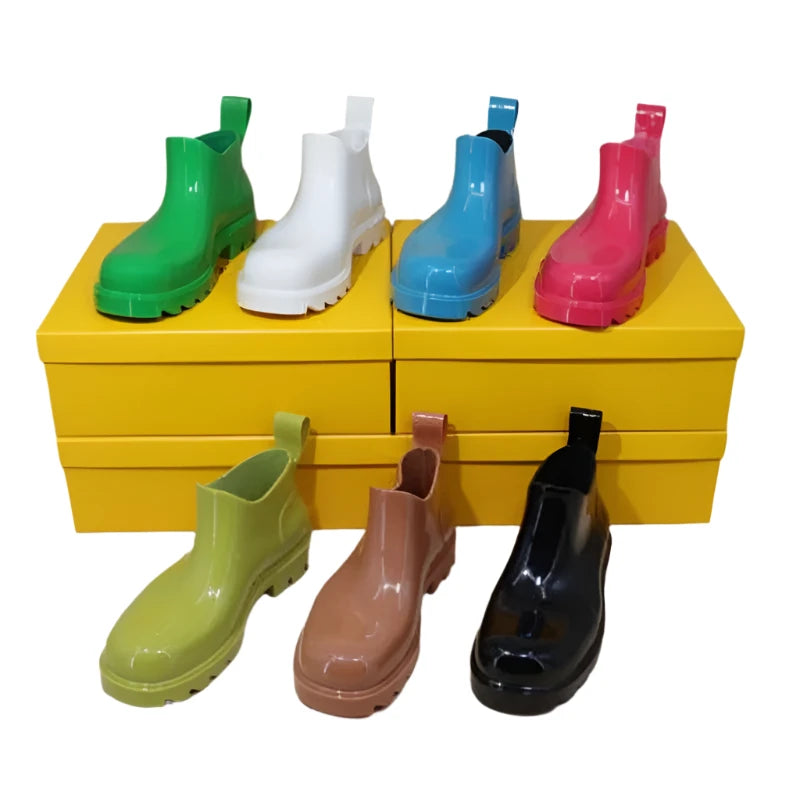 Vibrant Candy Color Women's Rain Boots