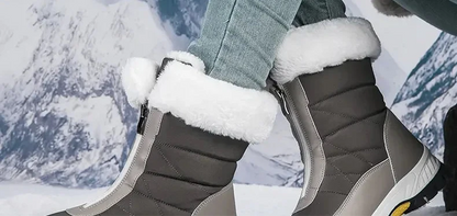 Thick Soled Waterproof Warm High Cut Snow Boots for Women