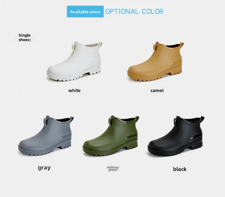 Versatile Waterproof Non-slip Unisex Rain Boots