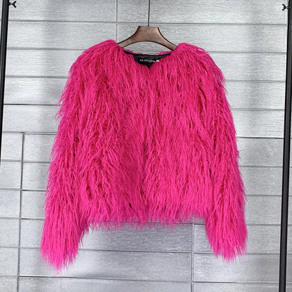 18 Colors Fun Flirty High Fashion Faux Fur Coat and Jackets