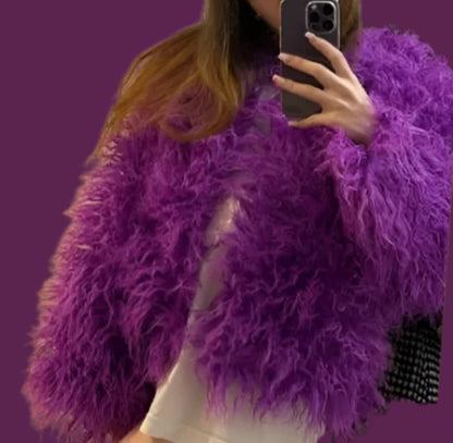 18 Colors Fun Flirty High Fashion Faux Fur Coat and Jackets