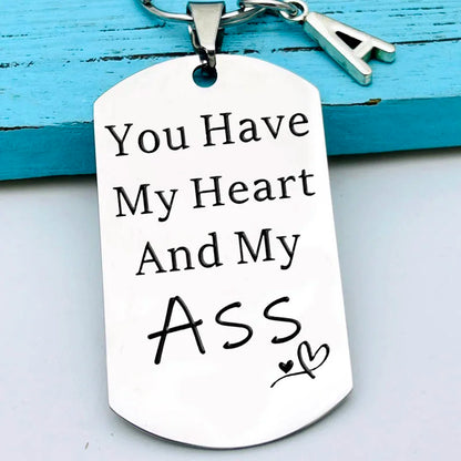 Valentines Day Gift Stainless Steel Keychain for Husband Boyfriend From Girlfriend Wife