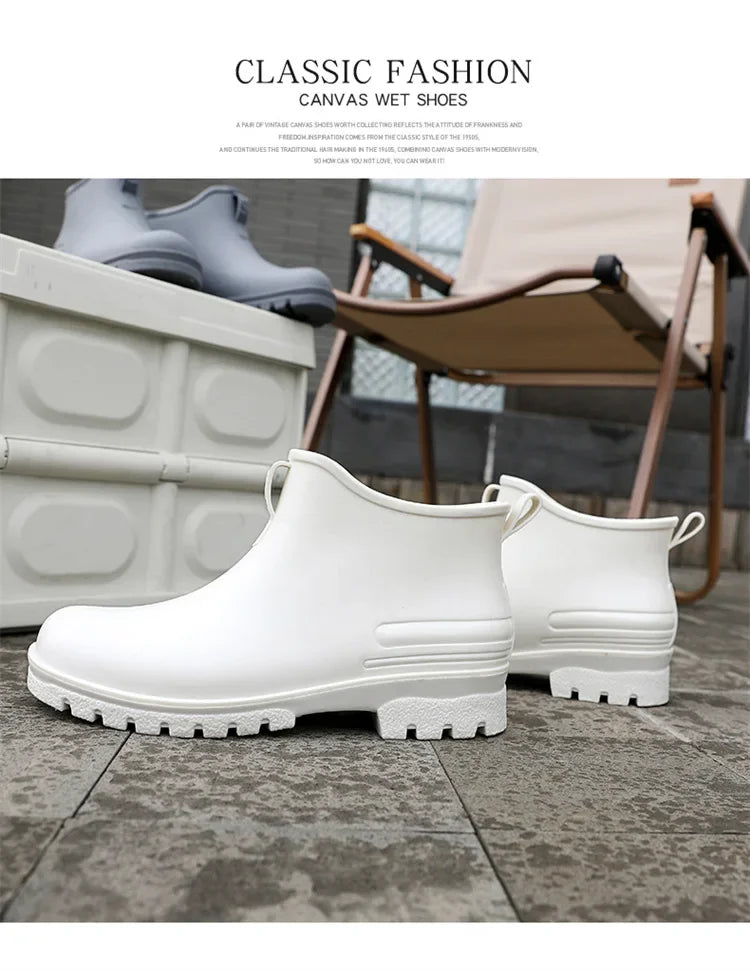 Versatile Waterproof Non-slip Unisex Rain Boots