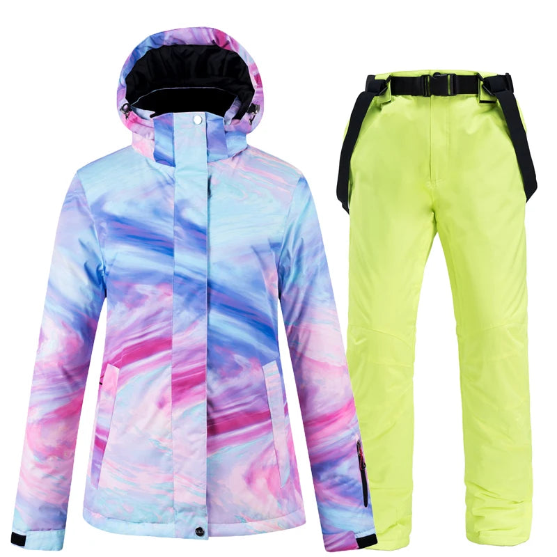 Artic Queen -30, Women Snow Wear Suit Sets, Snowboard Clothing