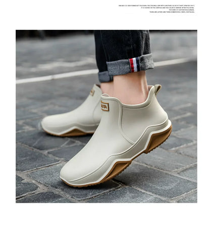 Waterproof Shoes Rain Boots Men Anti-slip Wear-resistant