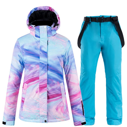 Artic Queen -30, Women Snow Wear Suit Sets, Snowboard Clothing