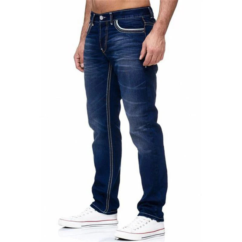 Stretchy Casual Denim Blues Jeans for Men