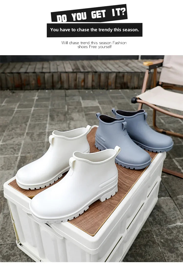 Versatile Waterproof Non-slip Unisex Rain Boots