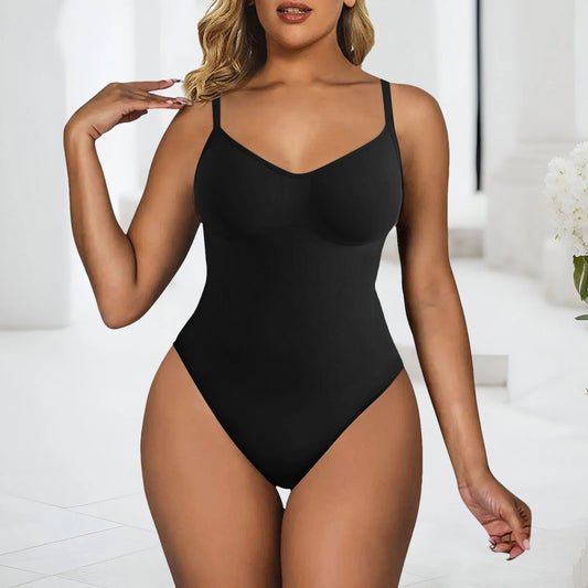 ISHOWTIENDA Shaping Bodysuit Womens Seamless Slimming Control Body One-Piece Shapewear  Plus Size Camisole Jumpsuit Tight Corset Bodysuit