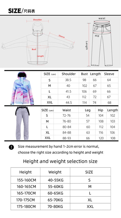 Artic Queen -30, Women Snow Wear Suit Sets, Snowboard Clothing