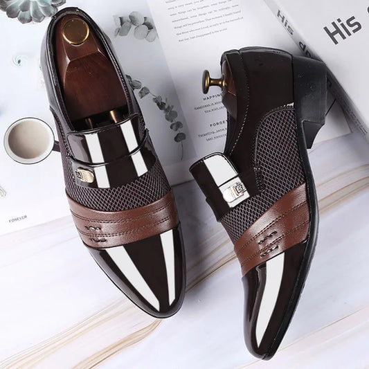 Men Classic Leather Dress Shoes Men Oxfords Fashion Business Dress