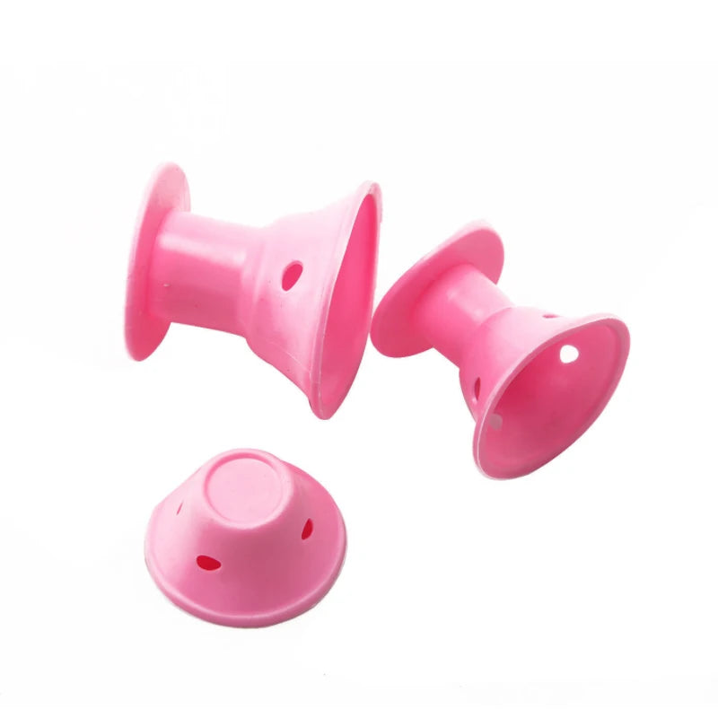 20/set Soft Rubber Hair Care Rollers Silicone Hair Curler No Heat No Clip Hair Curling Styling DIY Tool for Curler