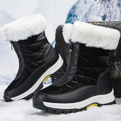 Thick Soled Waterproof Warm High Cut Snow Boots for Women