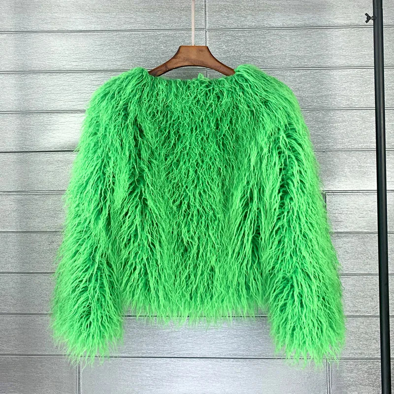 18 Colors Fun Flirty High Fashion Faux Fur Coat and Jackets