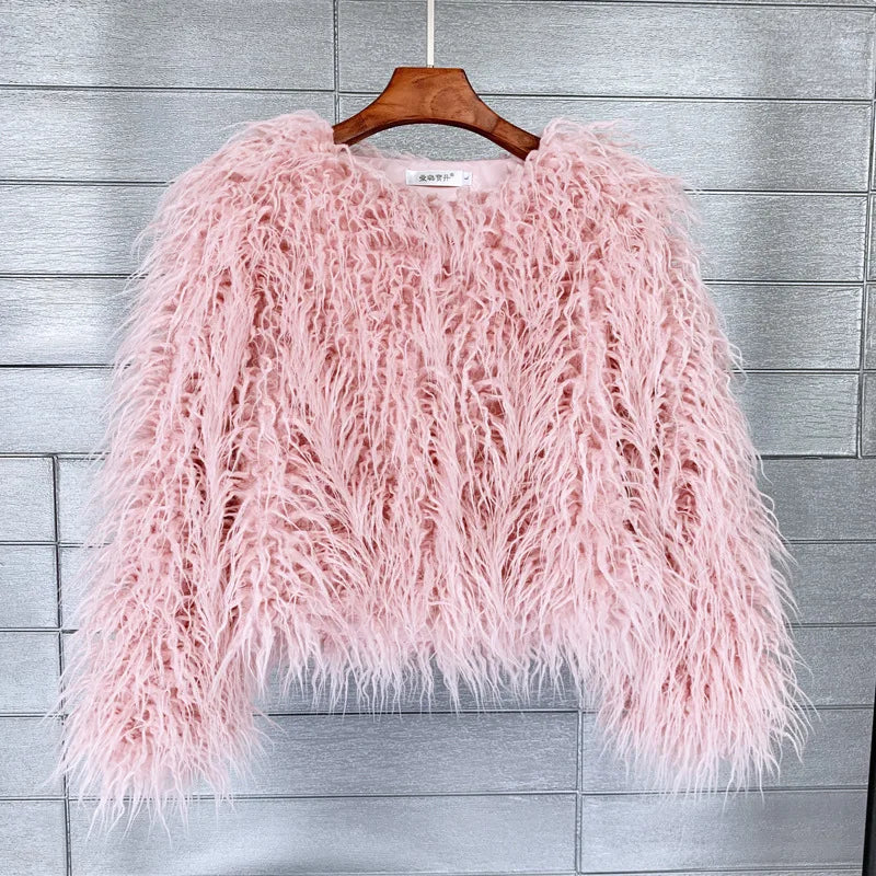 18 Colors Fun Flirty High Fashion Faux Fur Coat and Jackets