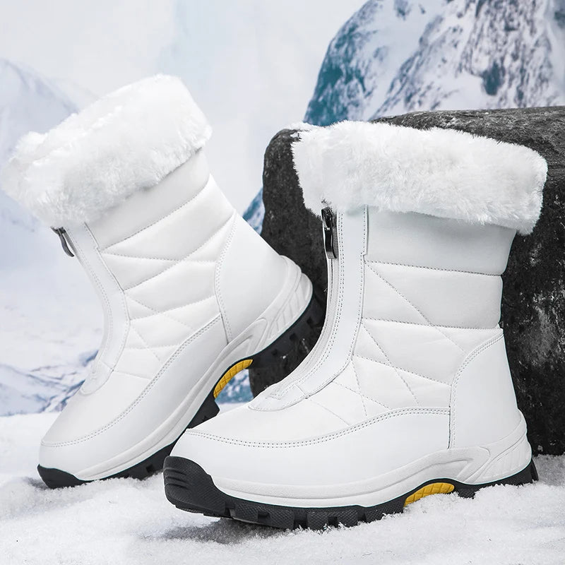 Thick Soled Waterproof Warm High Cut Snow Boots for Women